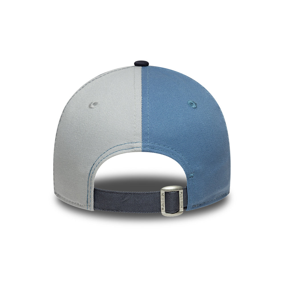 New Era Kids 9FORTY New York Yankees Baseball Cap - MLB Colourblock - Slate Blue-Navy