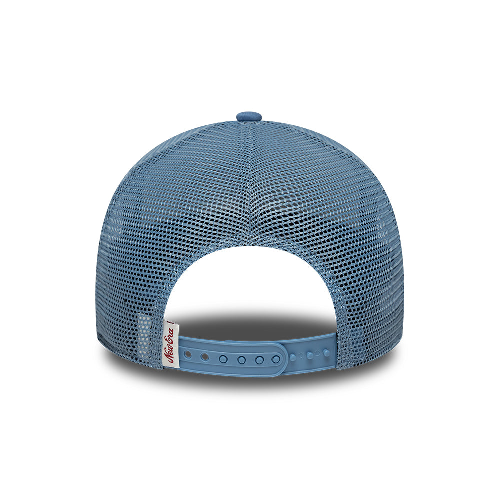 New Era Kids 9FORTY A-Frame Trucker Cap - Oval Patch - Ice Blue-Slate Blue