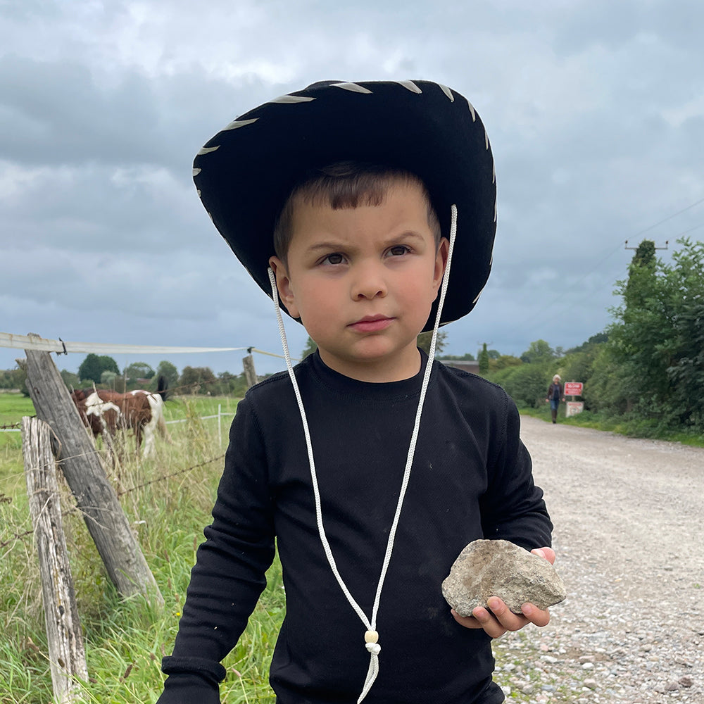 Jaxon & James Kids Cowboy Hat - Black-White