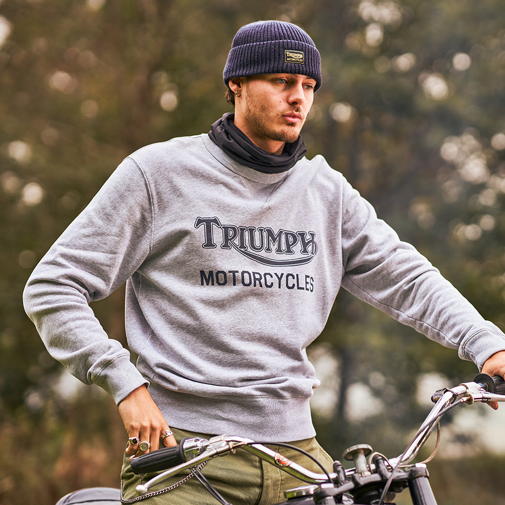 Triumph Motorcycles Watch Cap Cuffed Beanie Hat - Dark Navy