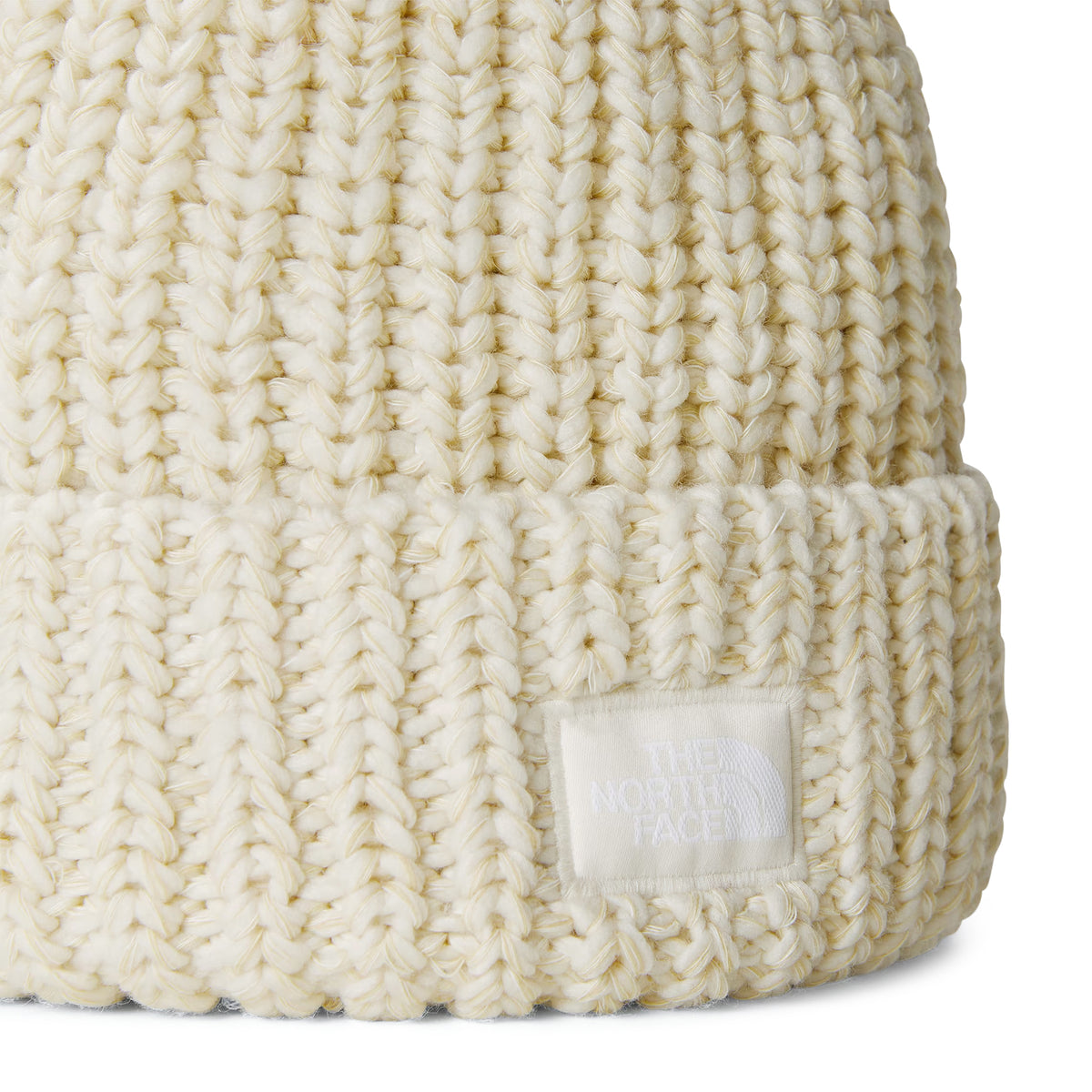 The North Face Hats Cozy Chunky Cabin Bobble Hat - Off White