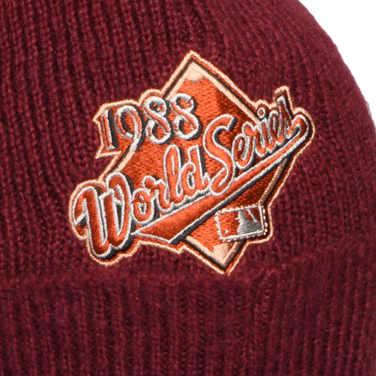 New Era L.A. Dodgers Cuffed Beanie Hat - MLB World Series Patch - Rust