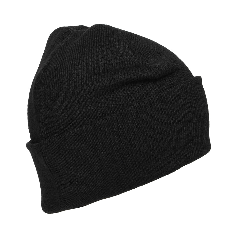 Timberland Hats Tonal Patch Cuffed Beanie Hat - Black