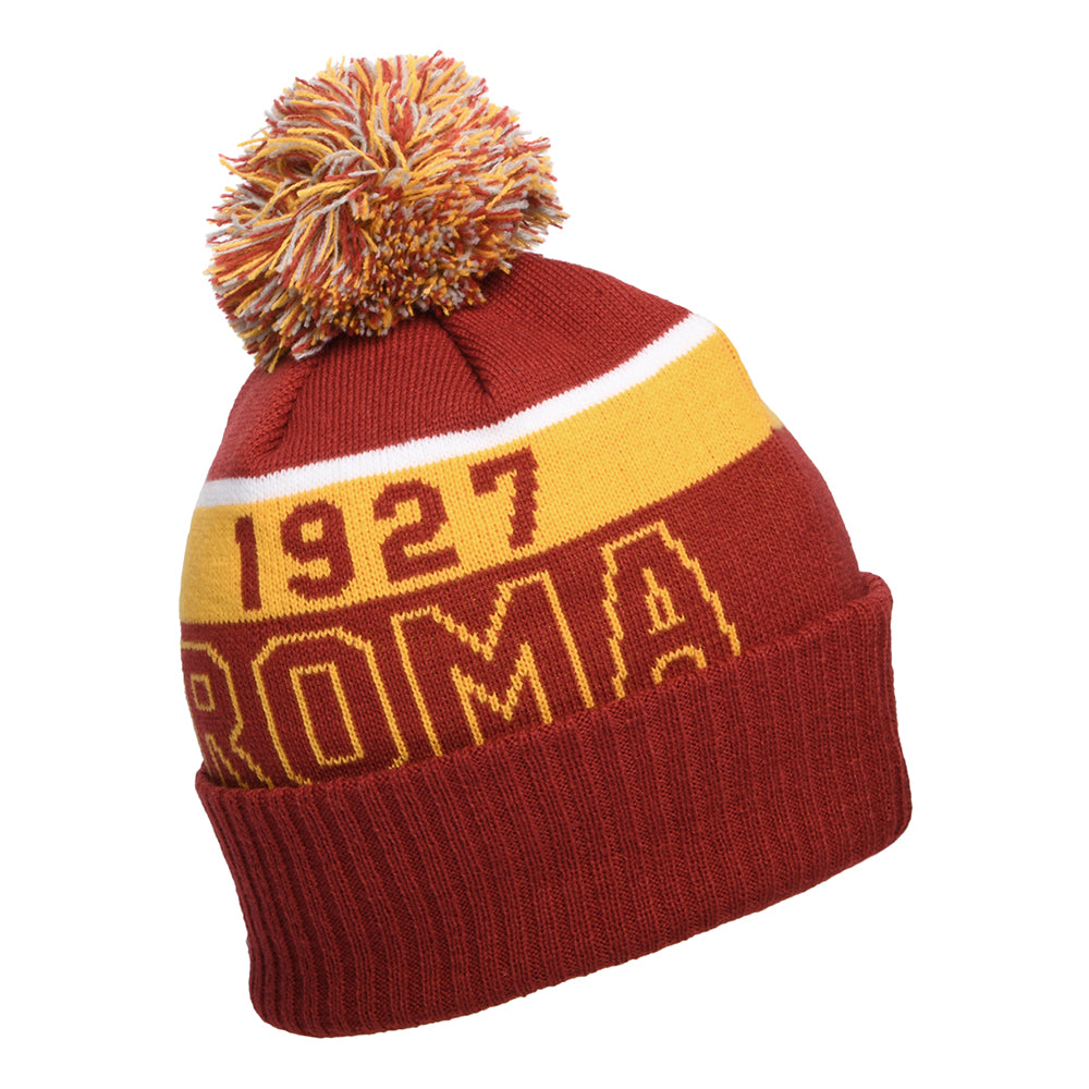 New Era AS Roma Bobble Hat - Sport - Red-Yellow