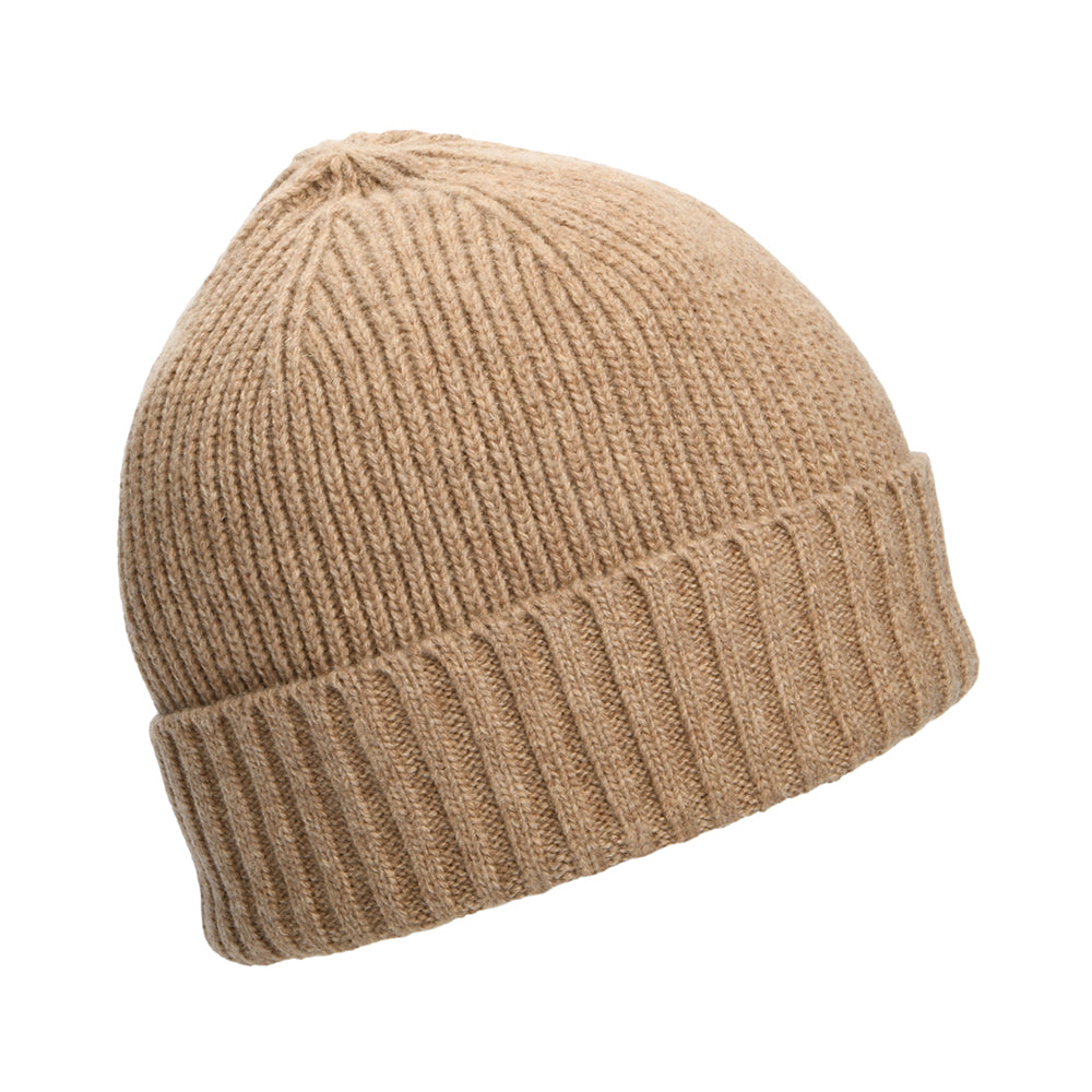 Barbour Hats Carlton Wool Blend Beanie Hat - Light Brown