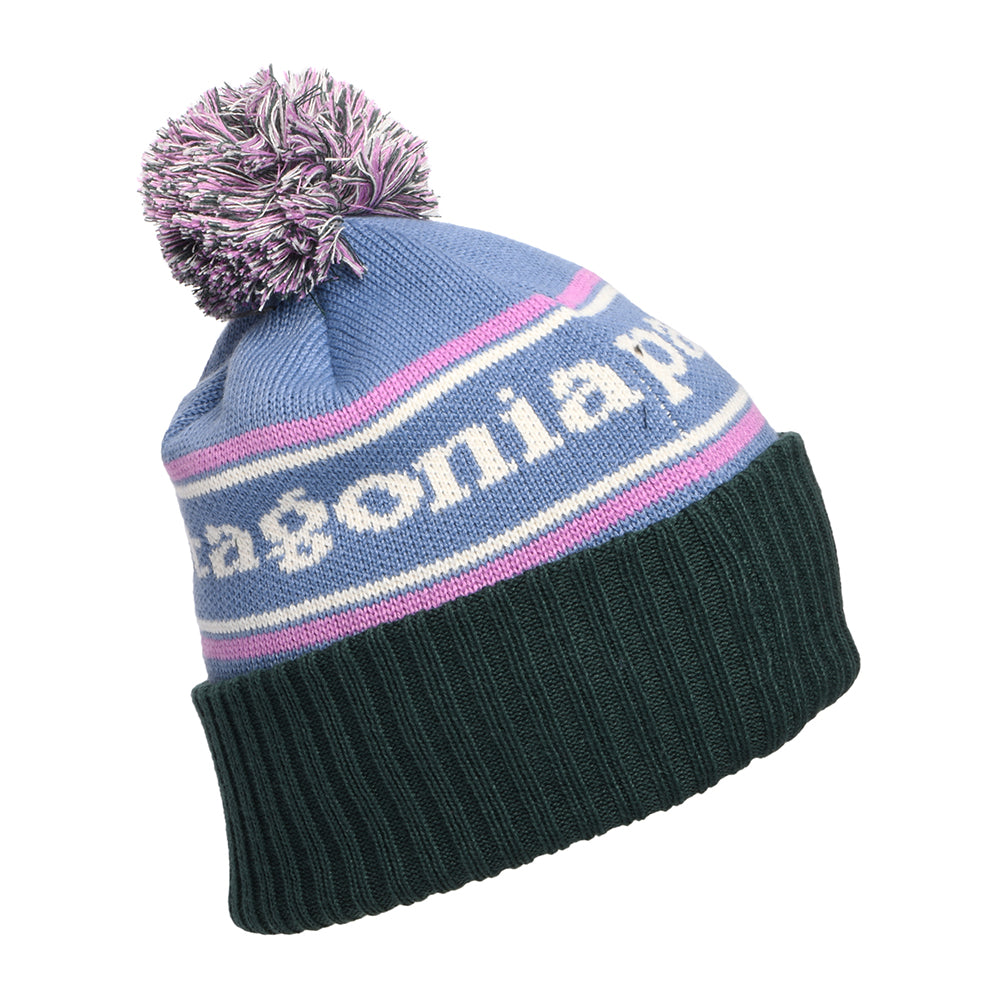 Patagonia Hats Park Stripe Powder Town Bobble Hat - Blue-Purple-Dark Green