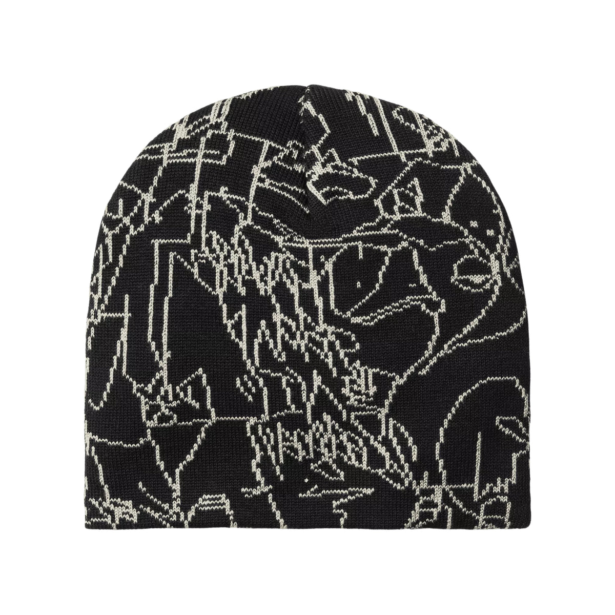 Carhartt WIP Hats Blinkerfluid Cotton Blend Beanie Hat - Black-White