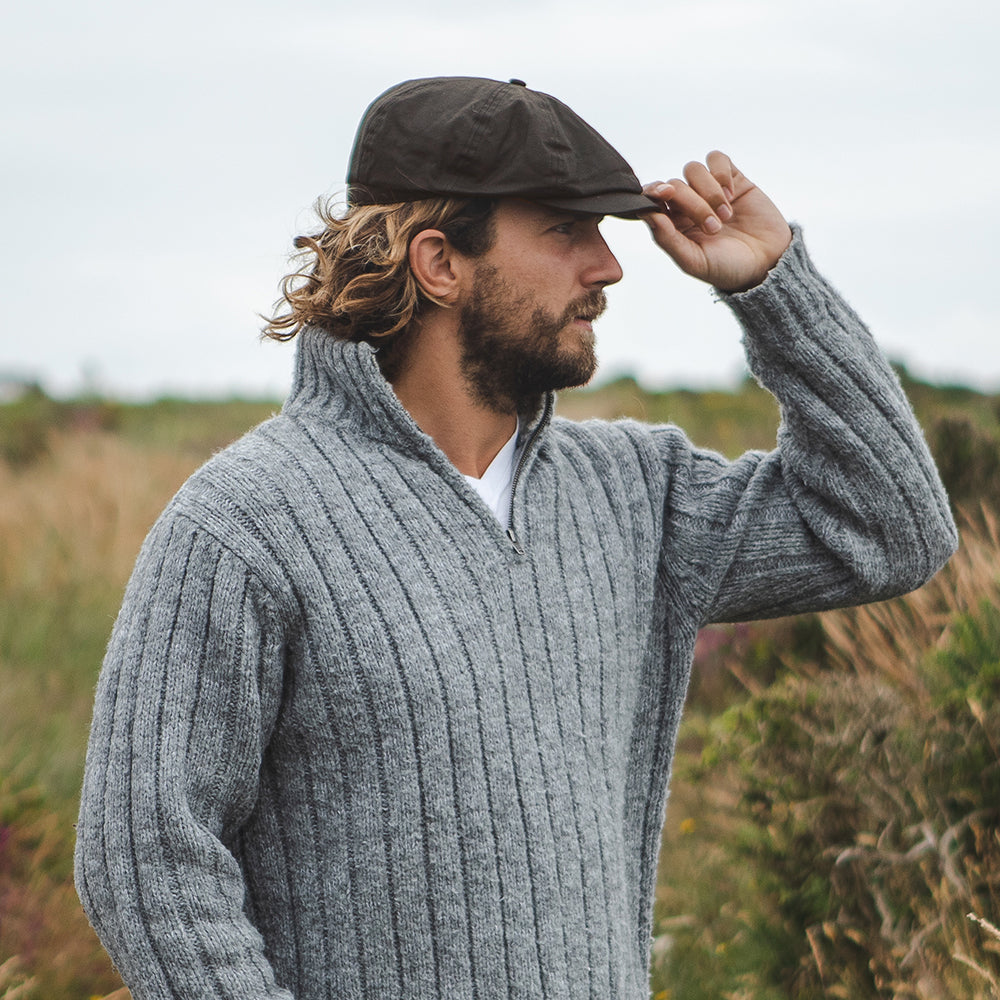 Jaxon & James Oilcloth Newsboy Cap Brown Wholesale Pack