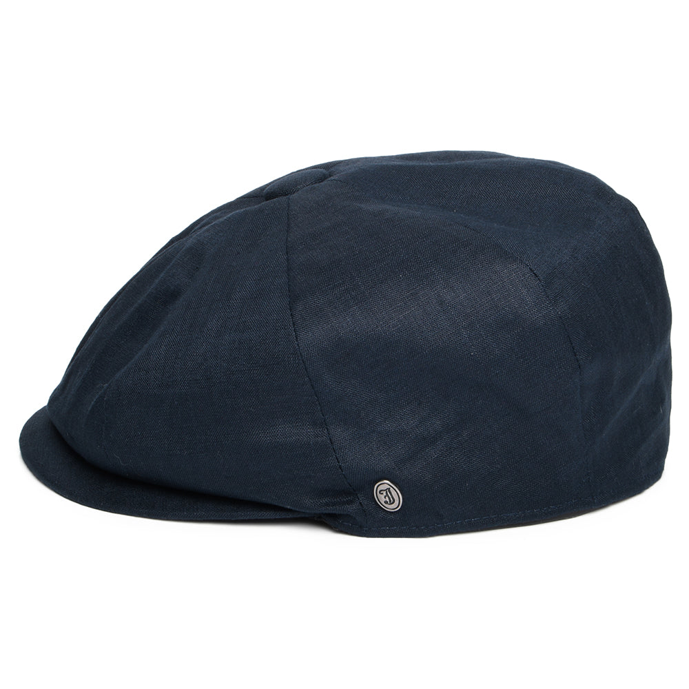 Jaxon & James Linen Newsboy Cap Navy Wholesale Pack