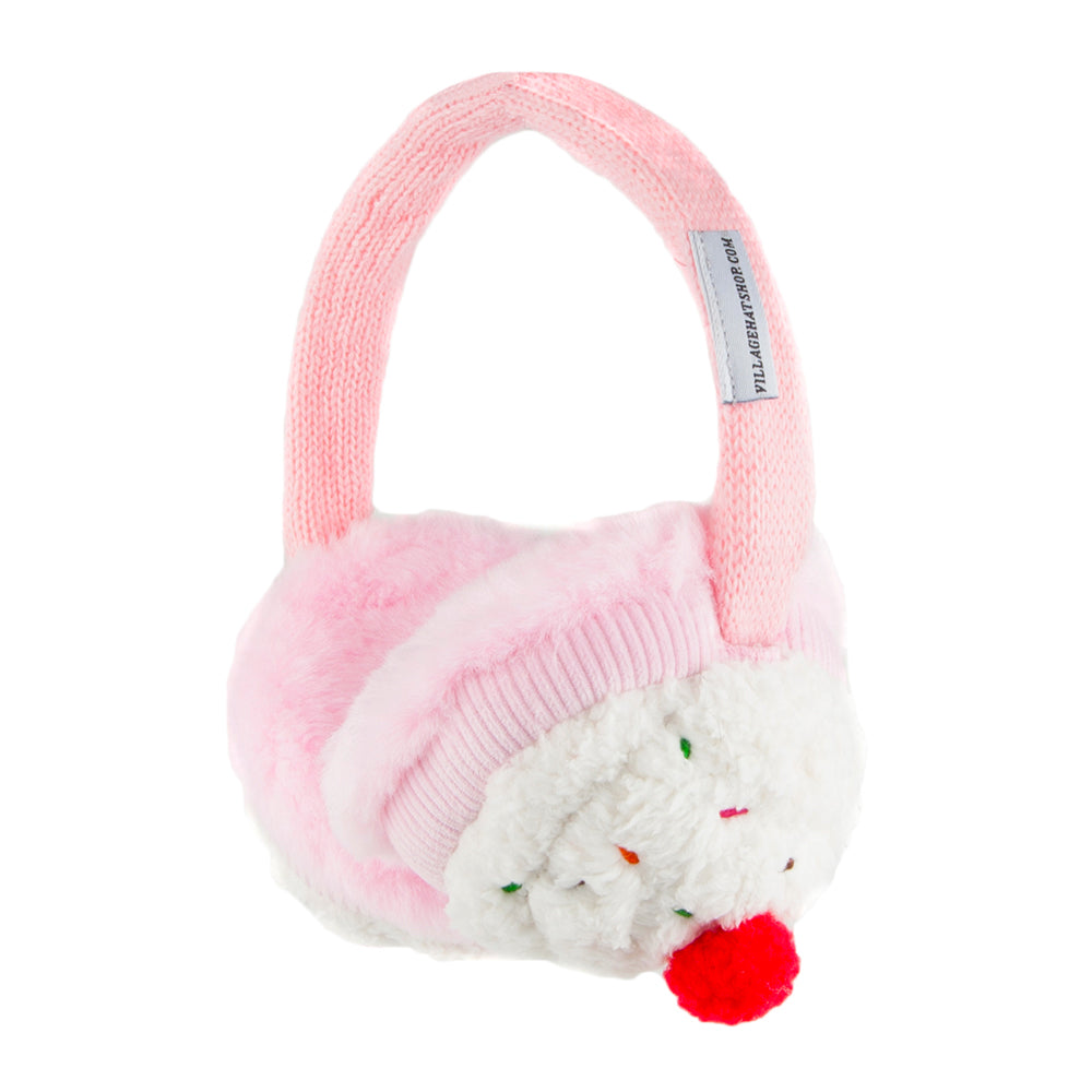 Village Hats Cupcake Earmuffs - Pink Wholesale