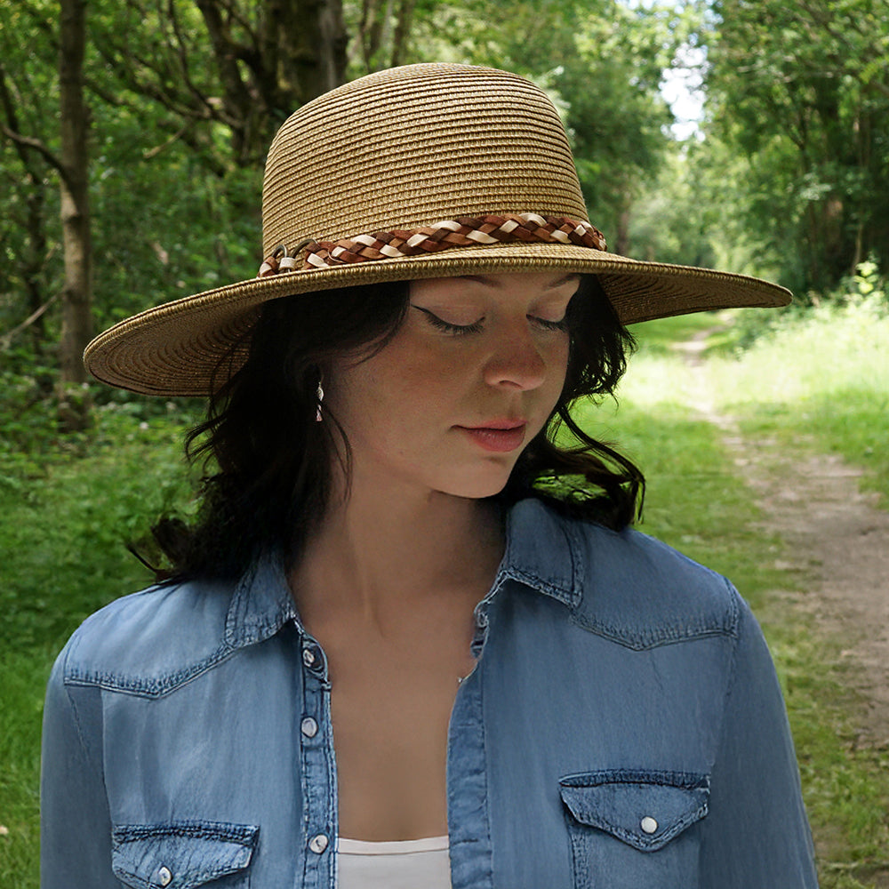 Jaxon & James Palm Springs Floppy Sun Hat Toast Wholesale Pack