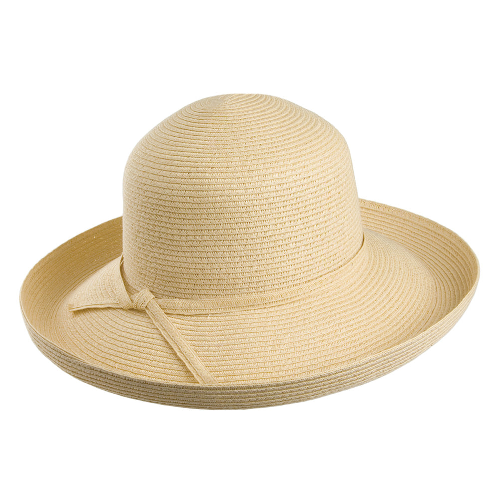 sur la tête Womens Traveller Packable Sun Hat - Natural