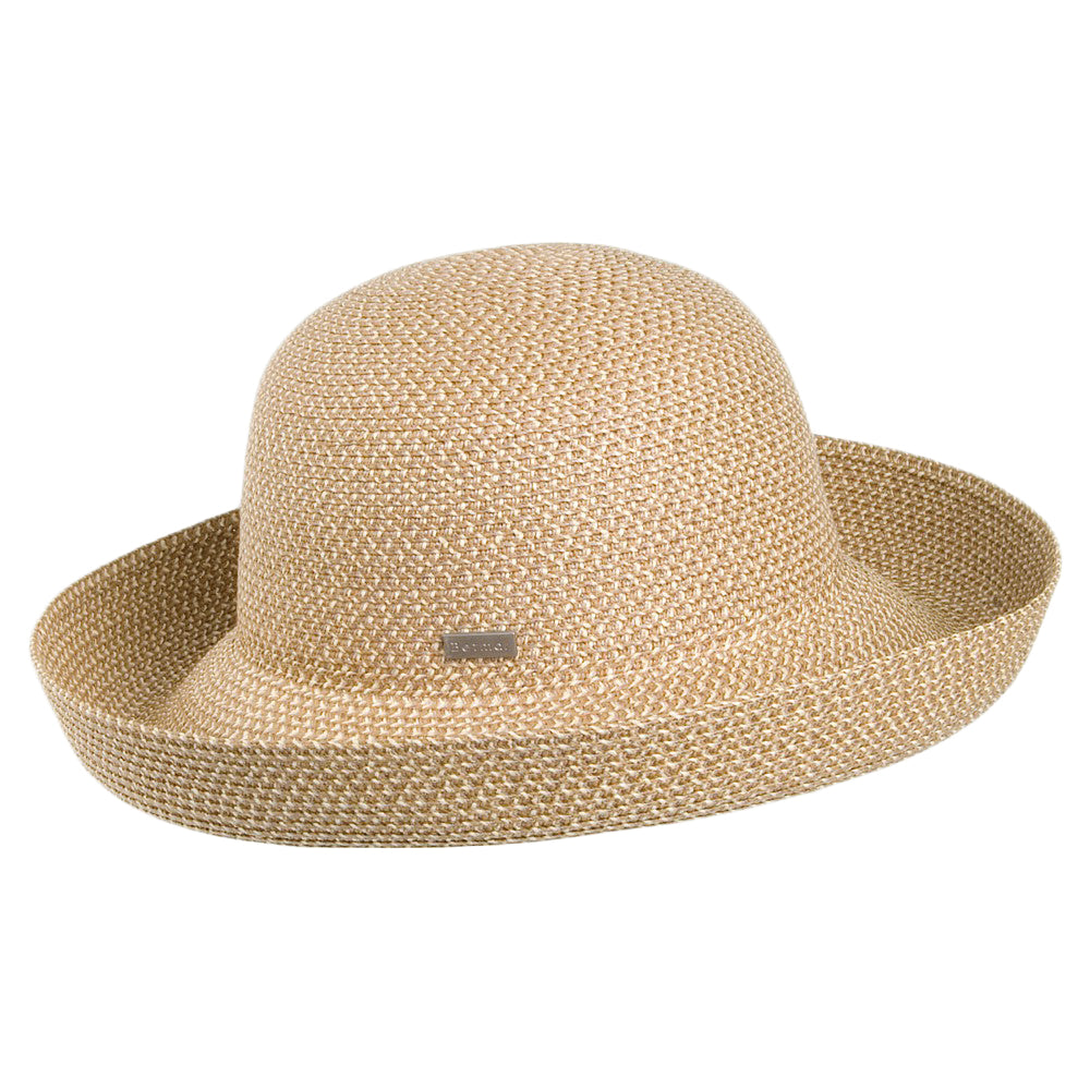 Betmar Hats Classic Roll Up Sun Hat - Natural