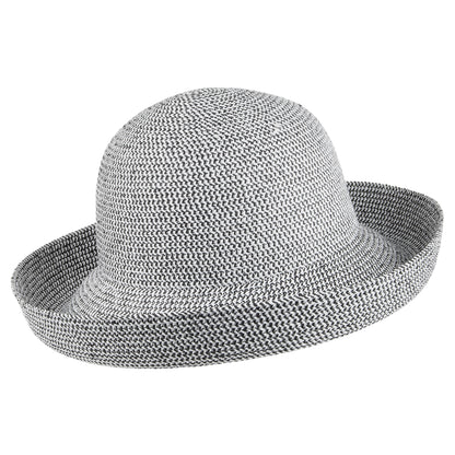 Betmar Hats Classic Roll Up Sun Hat - Black Mix