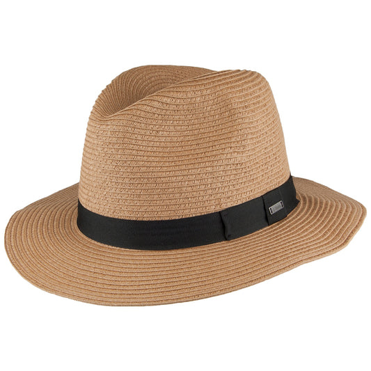 Barts Hats Aveloz Toyo Straw Fedora Hat - Light Brown