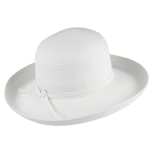sur la tête Womens Traveller Packable Sun Hat - White
