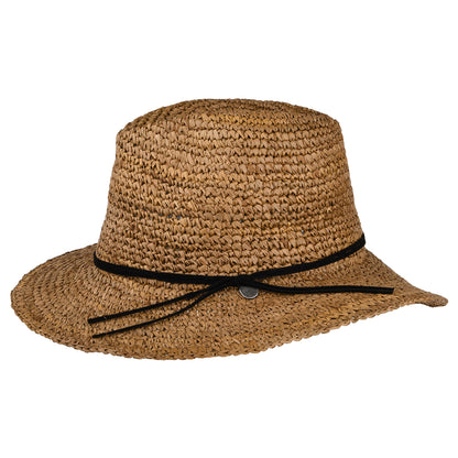 Barts Hats Celery Straw Fedora Hat - Light Brown