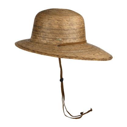 Scala Hats Annabel Braided Palm Sun Hat - Toast