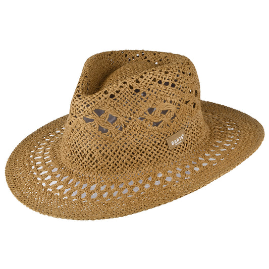 Barts Hats Aratua Vented Summer Fedora Hat - Light Brown