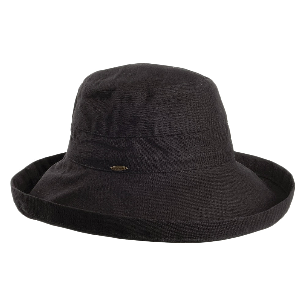 Scala Hats Lanikai Packable Sun Hat - Black