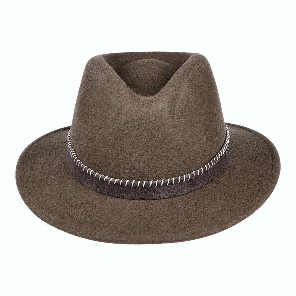 Barts Hats Oaklyn Wool Felt Fedora Hat - Brown
