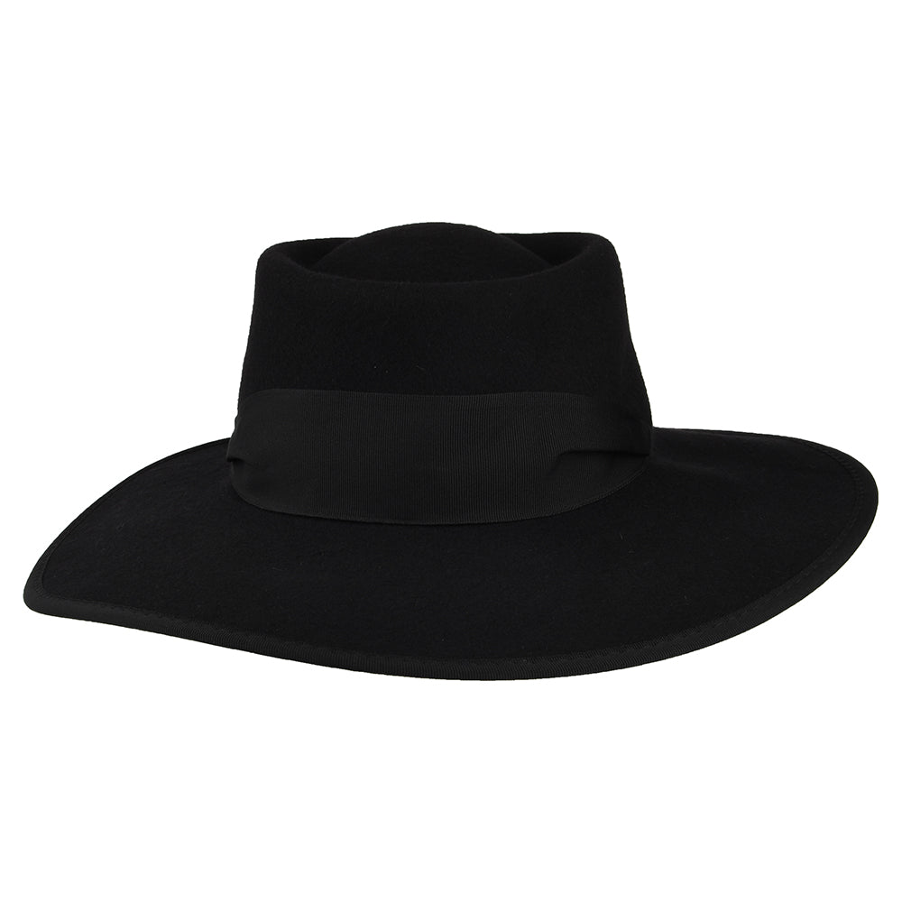 Scala Hats Wool Felt Gaucho Hat - Black