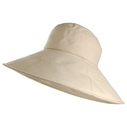 sur la tête Monaco Packable Sun Hat - Beige