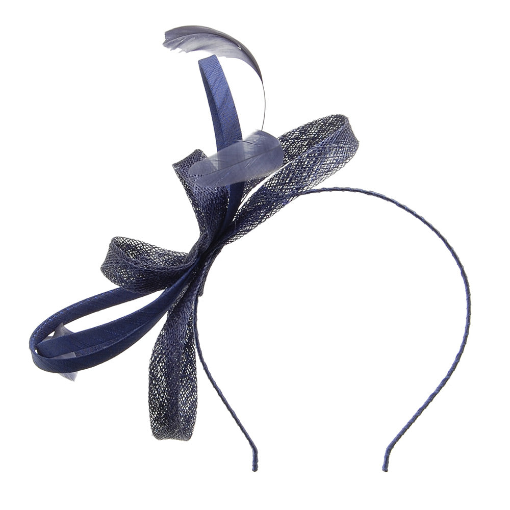 Jane Anne Designs Julie Fascinator - Navy Blue