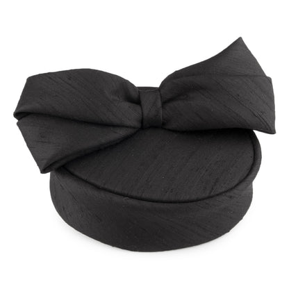 Whiteley Hats English Silk Pillbox - Black