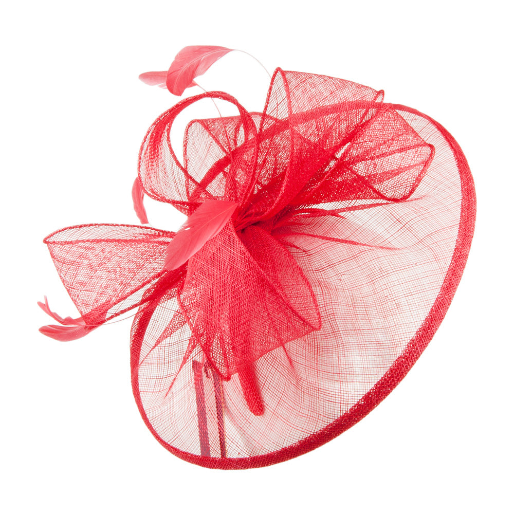 Failsworth Hats Ginny Disc Fascinator - Red