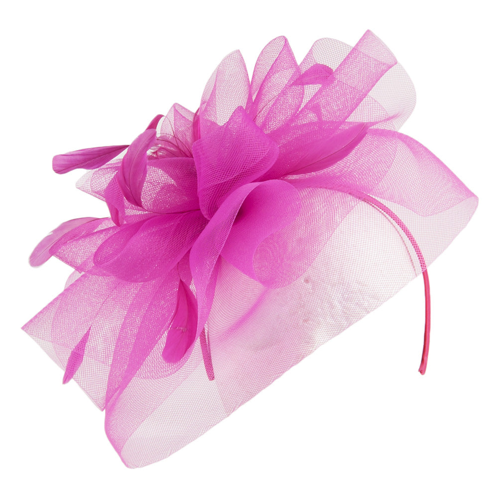 Jane Anne Designs Joanne Veil Fascinator - Fuchsia