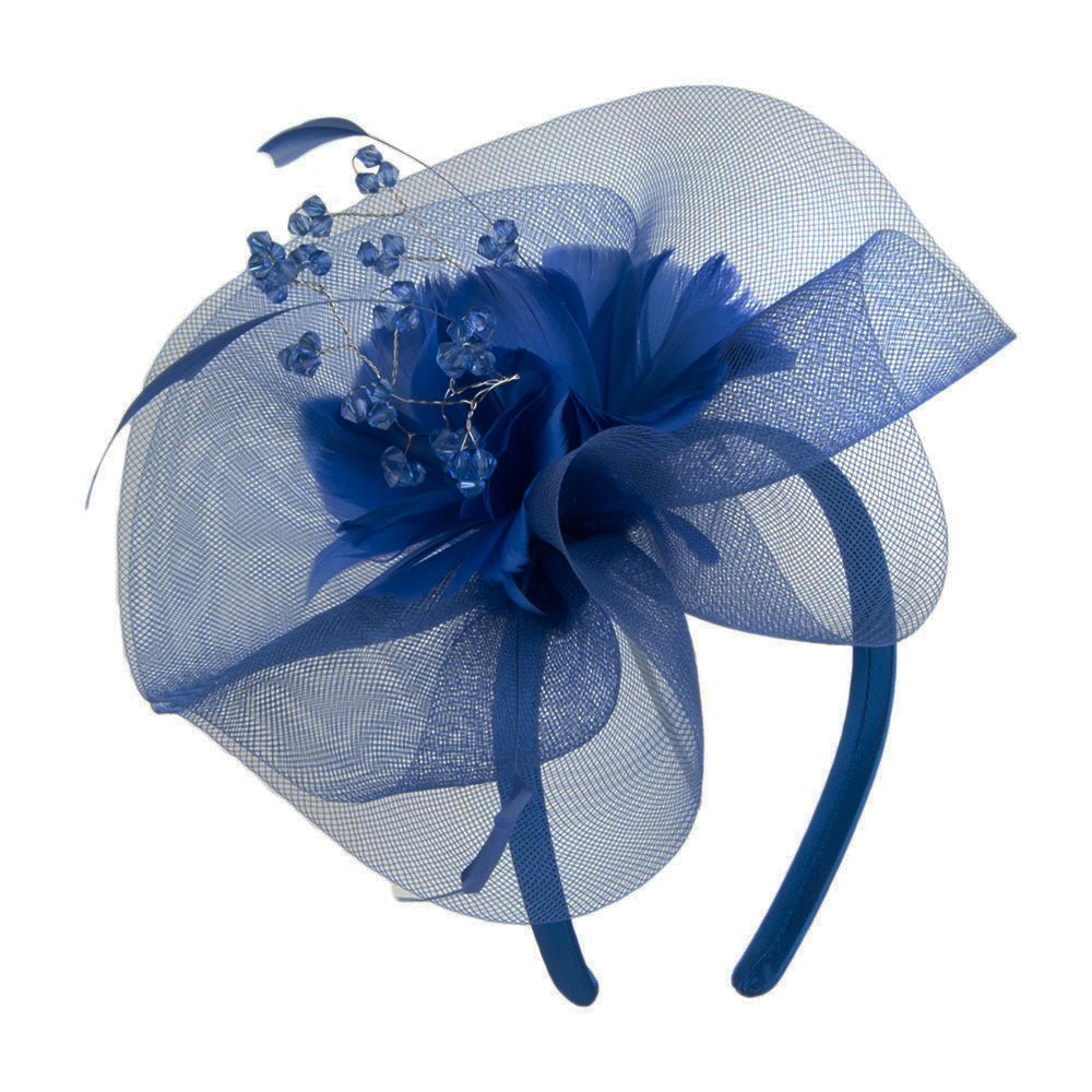 Jane Anne Designs Clementine Fascinator - Navy Blue