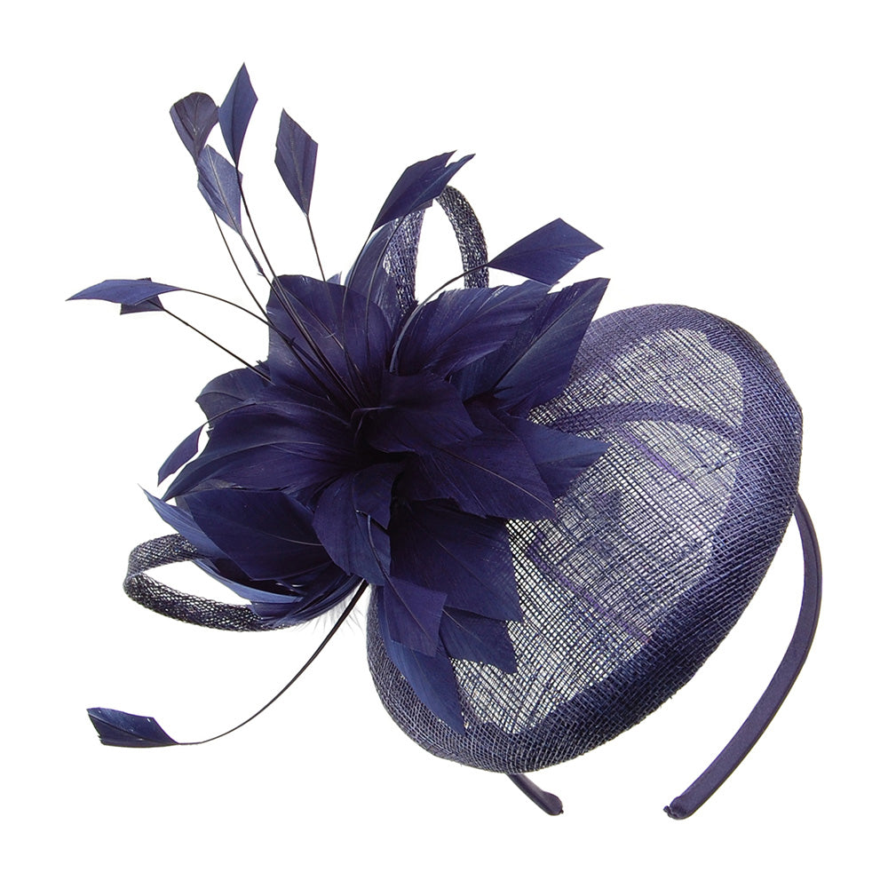 Jane Anne Designs Mandy Fascinator - Dark Blue