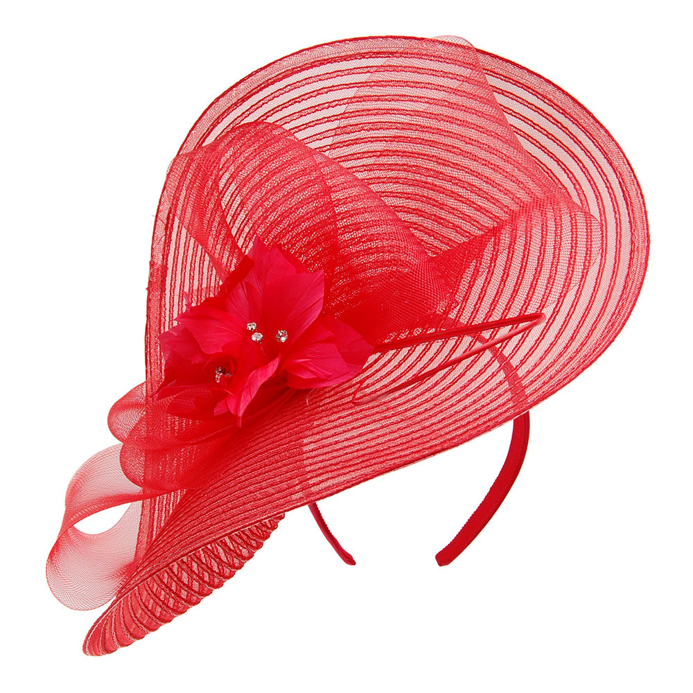 Jane Anne Designs Sophia Fascinator - Red
