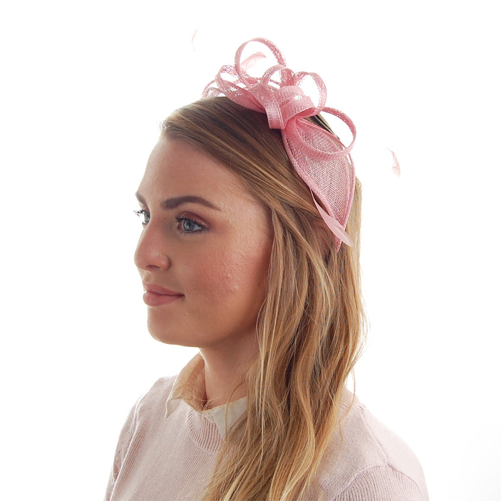 Failsworth Hats Jenaya II Fascinator - Light Pink