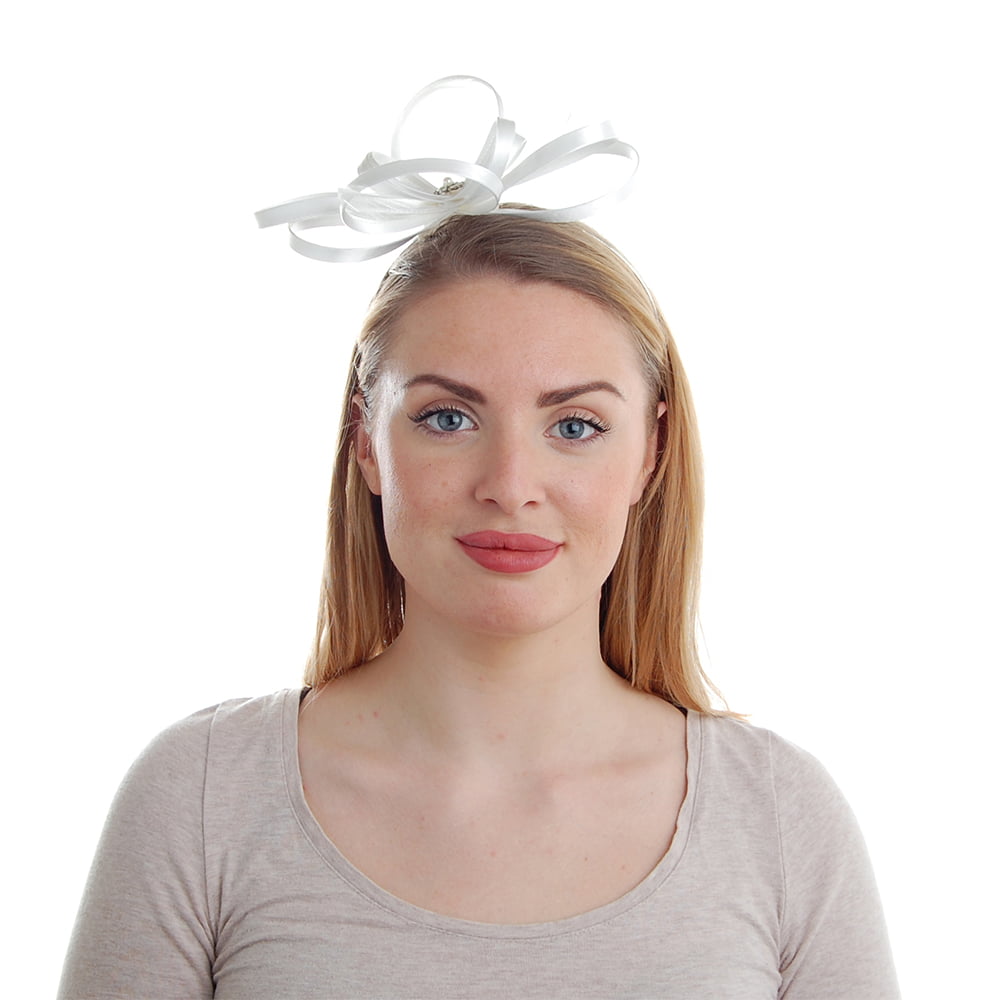 Failsworth Hats Satin Fascinator - Ivory