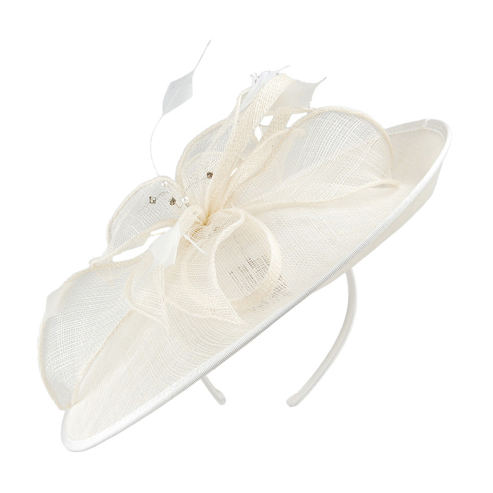 Failsworth Hats Adelaide Disc Fascinator - Ivory