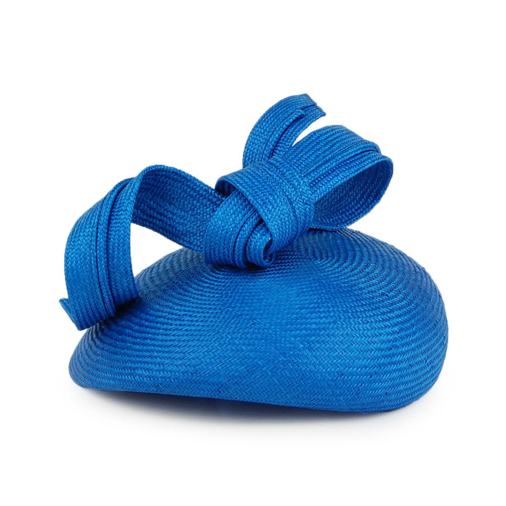 Whiteley Hats Duchess Of Cambridge Straw Pillbox Hat - Bright Blue