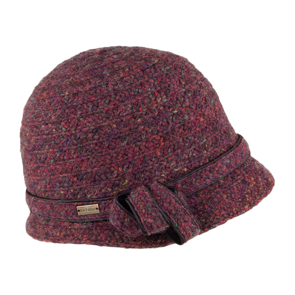 Betmar Hats Ella Cloche Hat - Bordeaux