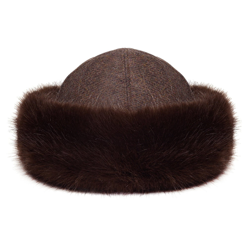 Helen Moore Hats Lara Faux Fur Winter Hat - Brown