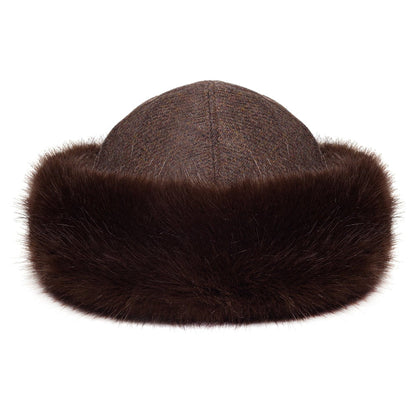 Helen Moore Hats Lara Faux Fur Winter Hat - Brown