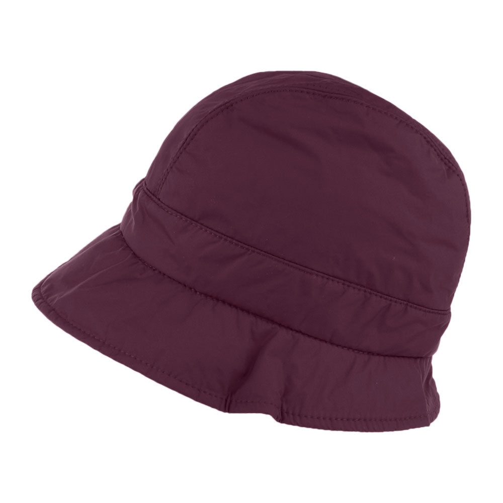 Betmar Hats Maggie Water Repellent Packable Cloche - Plum
