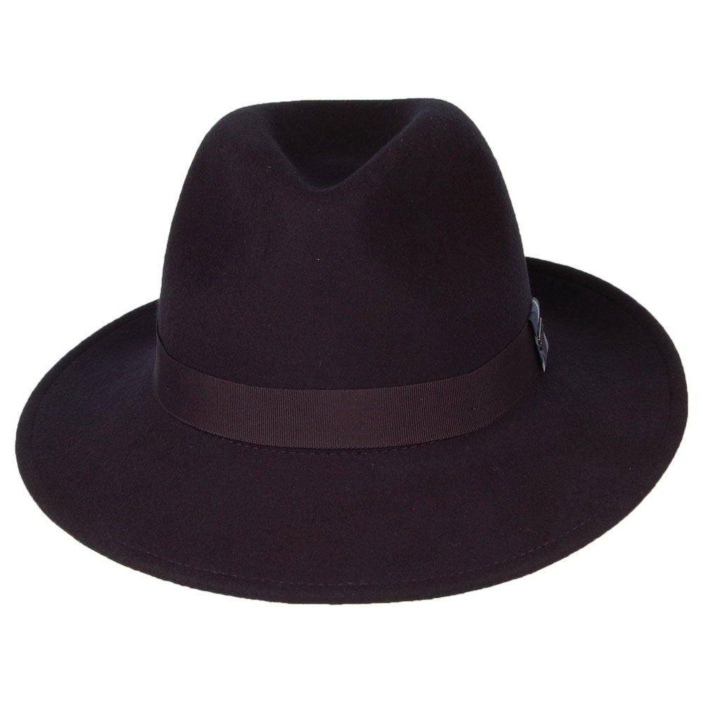 Barbour Hats Deveron Wool Felt Fedora - Navy Blue
