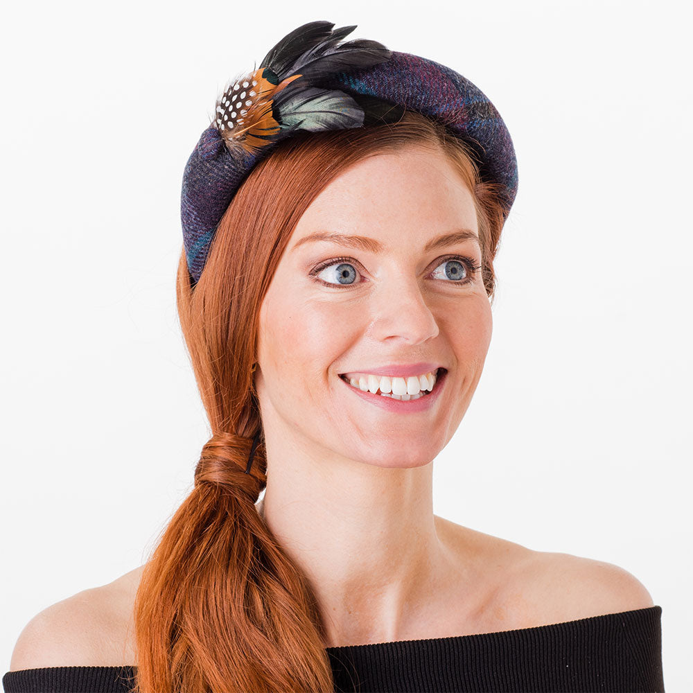 Failsworth Hats British Wool Sandown Headband - Purple-Multi