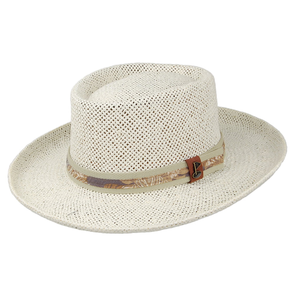 Gambler Hat Scala Raffia Medium Scala Men's Raffia Gambler Hat
