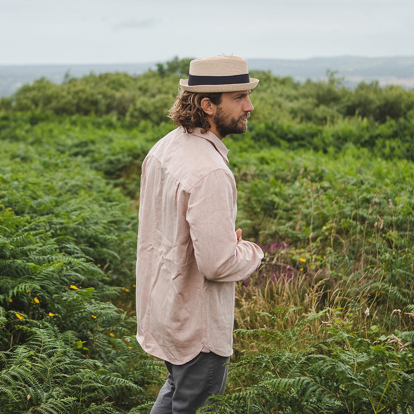 Jaxon & James Diamond Crown Toyo Braided Pork Pie Hat - Natural