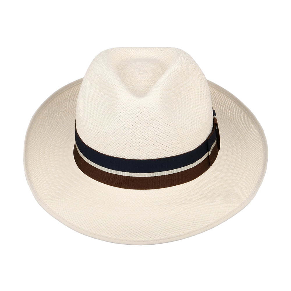 Christys Hats Home County Preset Panama Fedora Hat - Bleach
