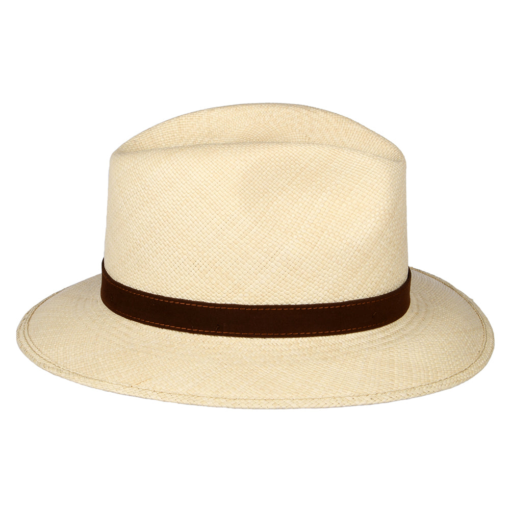 Borsalino Quito Panama Safari Fedora Hat - Natural