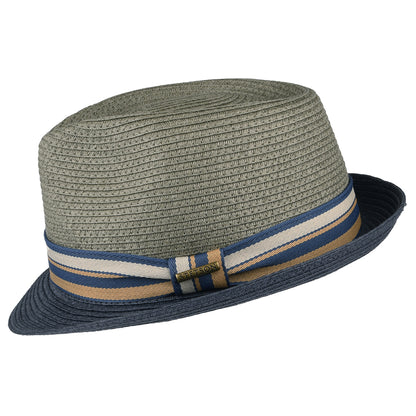 Stetson Hats Adams Trilby Hat - Grey-Blue