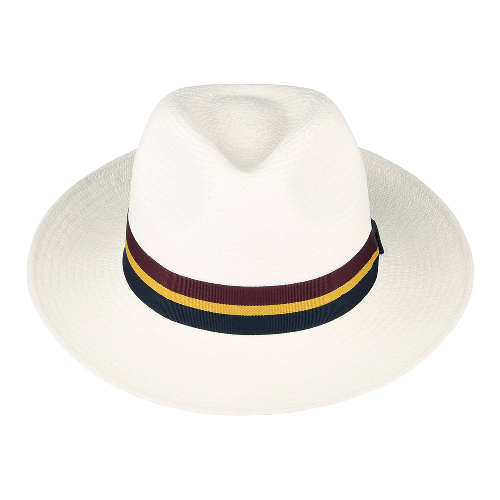 Failsworth Hats Regimental Panama Fedora Hat - Bleach